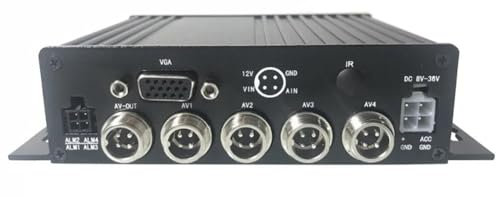 Pesfehhy Grabador de VíDeo con Disco Duro MóVil Montado en VehíCulos Monitoreo de 4 Canales HD 1080P Admite SD de 512 GB Adecuado para Autobuses