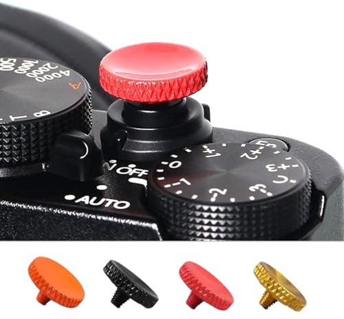 leruiyezs 4 pezzi Pulsante di Otturatore in Rame Morbido per Fotocamera con Design Ergonomico e Compatibilità Estesa per Fujifilm XT5 X100 X-T4 X-T3 X-Pro Serie Accessori Fotografia