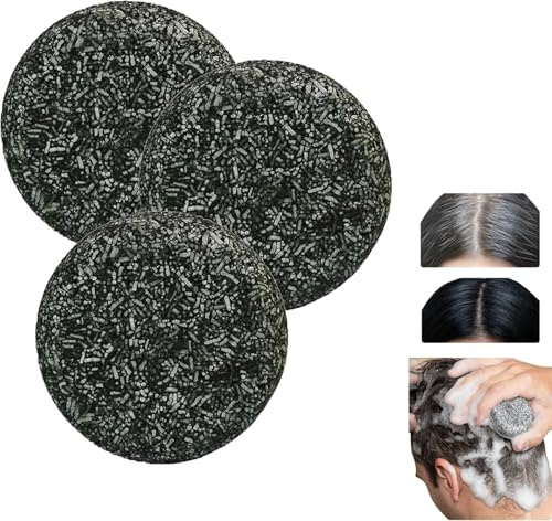 Mens Soap Bar, Gray Hair Reverse Bar For Men, Natural Hand Soap Grey Hair Shampoo Bars, Clean Scalp Strong And Reduce Gray Hairs, Shampoo Soaps Against Grey Hairs