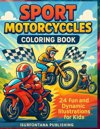 SPORT MOTORCYCCLES COLORING BOOK