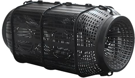 Fish Trap 20in Large Collapsible Fishing Trap Net with One-Way Entry & Auto-Sink Design for Crawfish, Minnow, Eel, Catfish for Daily Use