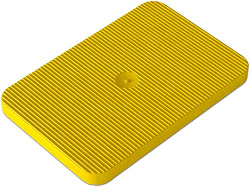 INNONEXXT Premium Yellow Plastic Packers - 4 mm, 40x60 mm | 250 pcs - Load up to 5 t | Shims, Spacers, Glazing Blocks, Plastic Plates, Shim Blocks | Made in Germany