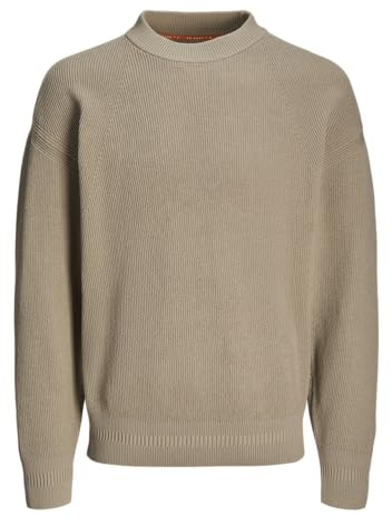 Jack&Jones Jcooutdoor Knit Mock Neck SN, Crockery, S