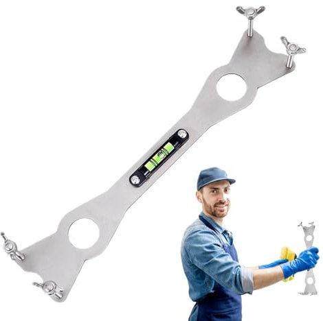 Chiave per scarico doccia, chiave per lavabo, in acciaio inox, per idraulici, strumento universale di livello di installazione del rubinetto, chiavi per rubinetti da cucina per tubi dell'acqua,