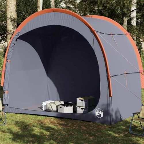 Genérico Tienda de Almacenamiento Impermeable Gris y Naranja, Tiendas de campaña Gris,94642