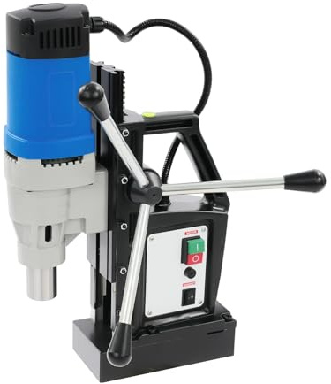 Trapano magnetico 1680 W, 220 V, mandrino MT3, 13800 N, forza magnetica max 50 mm, profondità di foratura 395 giri/min, trapano per lamiere d'acciaio, industrie, costruzioni navali, ferroviari