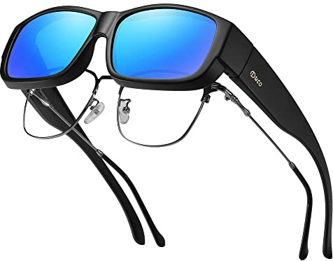 DUCO Surlunettes de Soleil Polarisées UV400 TR90 Homme Femme | Verres Résistants aux Chocs, Maintien Confortable, pour Conduite, Vélo, Course à Pied, Tennis
