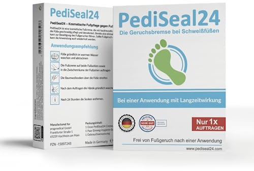 PediSeal24 - Gegen Fußgeruch bei Schweißfüßen mit Langzeitwirkung - 1x Auftragen