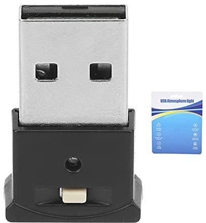 Luz ambiental USB, Luz ambiental LED USB 8 colores RGB Cambio dinámico Brillo Ajustable Mini lámpara decorativa interior