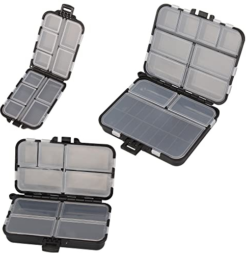 OKVGO 3 Piezas por Juego de Caja de Aparejos de Pesca de Accesorios de Aesca, Caja Organizadora de Almacenamiento para Mar y Carpa, Señuelos de Pesca Gruesos, Anzuelos, Cebos, Cuentas de Tubo