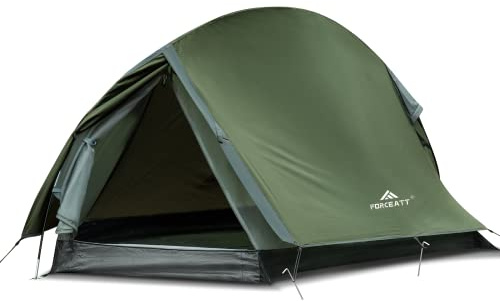 Forceatt Tent, 1/2 Person Two Doors Camping Tent, Ultralight Waterproof 2 Man Tent,Quick To Set Up,Portable,for Camping,Motorcycle Travel, Backpacking