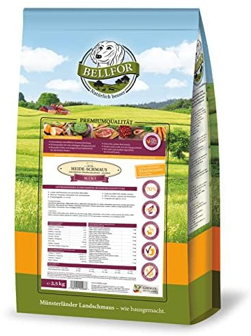 Bellfor Heide Ornaments mini spannmålsfri hundmat med lamm och kanin 2,5 kg - för små hundraser med hög smältbarhet utan animaliska biprodukter