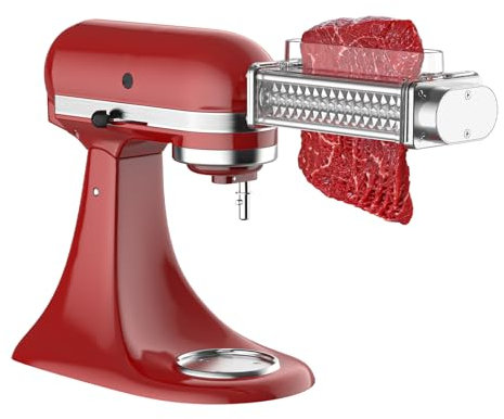 Focollk Meat Tenderizer Attachment for KitchenAid, 3 Settings(10/12.5/15mm)
