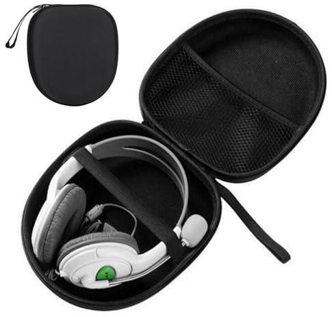 Hörlursförvaringsväska – hörlursfodral, reseryggsäck för headset | vattentät, lätt hörlursförvaringsväska, kompakt hörlursväska för inomhus och utomhus (21,6 x 19,9 x 6,9 cm