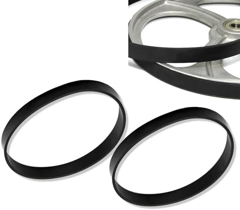 CLKE 2 piezas de cinta de goma para sierra de cinta de 8 pulgadas, neumáticos de goma, piezas de repuesto para sierra de cinta Draper Einhell Scheppach HBS20 de 1400 mm 1425 mm