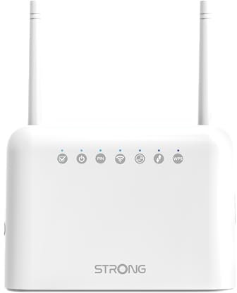 STRONG N300 4G LTE WiFi Router with SIM Slot, Cat4 Mobile WiFi Hotspot, Fixed External Antennas, 100Mbps LAN Ports, Plug & Play, Secure Network (4GROUTER350)