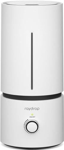 raydrop Humidificateur d’air 1,7 L, humidificateur ultrasonique silencieux pour chambre et bébé, petit humidificateur à brume froide pour maison et plantes, arrêt automatique