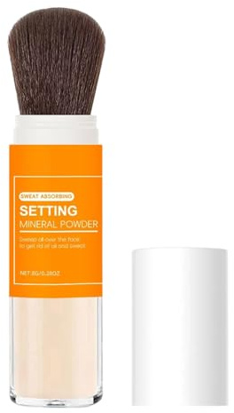 Polvere Fissante Per Il Trucco | 8 g A Lunga Durata Opaco Con Effetto Soft-Focus E Controllo Del Per La Bellezza - Trucco In Polvere Sciolta,Per Viaggio Spiaggia Matrimonio Lavoro Uso Quotidiano E Cas