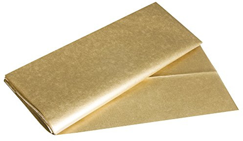 Rayher 67273616 Papier de soie Métallique, or