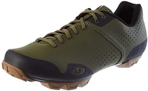 Giro Privateer Lace Men's Mountain Bike Shoe, Olive/Gum (2021), US 10.5 / EU 44