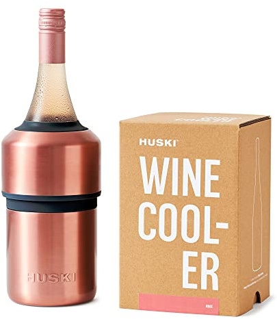 Huski Refrigeratore per vino, design senza ghiaccio premiato, mantiene il vino freddo fino a 6 ore, accessorio per vino, secchiello per il ghiaccio di nuova generazione, adatto per alcune bottiglie di