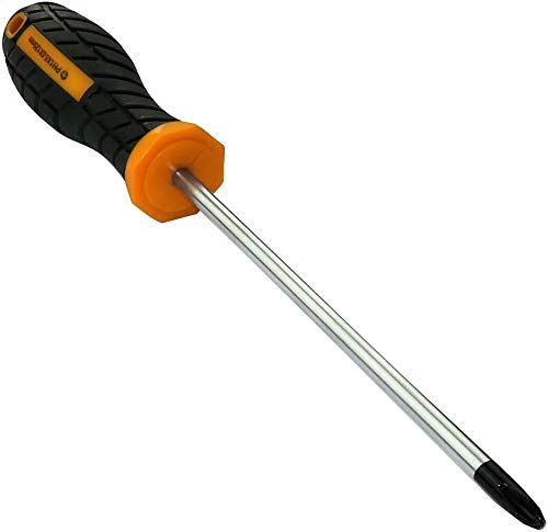AERZETIX - PH1 infälld korsskruvmejsel 5 x 125 mm för Phillips skruv - magnet/magnetisk spets - två-material halkfritt grepp - stålblad/CR-V/- C45691