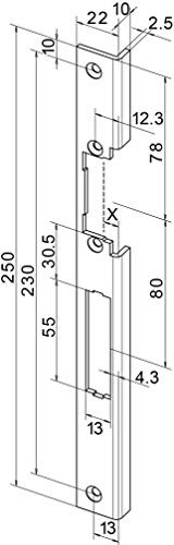 Winkelschliessbleche für Türöffner Profix 2