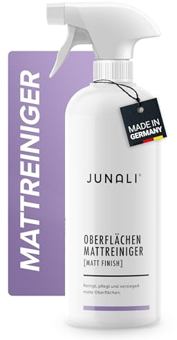 JUNALI Detergente per superfici opache, pulisce, cura le superfici delicate, antistatico con effetto perla, per mobili verniciati opachi o verniciati a polvere (1 x 500 ml opaco)