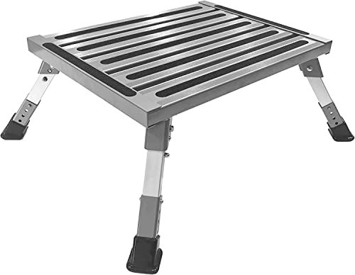 Generic BotaBay Klappstufe 48,5 x 37 cm, Hocker, Arbeitsplattform, Aluminium, 150 kg Stufenbank
