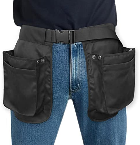 Werkzeuggürtel für Herren,Werkzeuggürtel,Bauwerkzeuggürtel, verstellbare Werkzeugtasche, Hüfttasche - Laufen, Joggen, leichte Werkzeugschürze, Gürteltasche, Werkzeugtasche