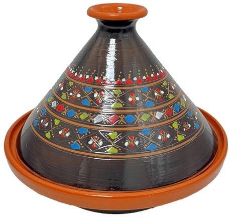 Tajine Terracotta-Topf Ethnischer Teller Marokkanisch Tunesisch XL 32 cm 0212242000