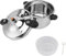 Pressure Cooker 80kpa Pressure Canner Dual Handle Stainless Steel Large Capacity Instant Kitchen Cookware for Gas Electric Stove (10L)