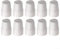 Desiumite Radiator Safety Cap Set, Radiator Valve Cap Protection Cover, Push Fit Design Plastic Radiator Cap Replacement With Washer Insert, White(10pc)