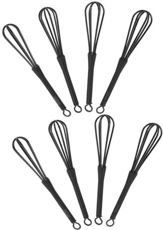 Beaupretty Mélangeur de Colorants Capillaires Noir en Plastique, Lot de 8 Pièces, Outils pour Coloration Cheveux Résultats Uniformes, Entretien Facile, pour Salon et DIY Maison