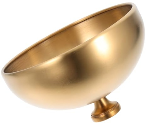 CIYODO Cubierta para Bistec de Acero Inoxidable Tapa Protectora Dorada para Platos Resistente al Aceite y Portátil para Servir Alimentos Restaurantes y Hogar