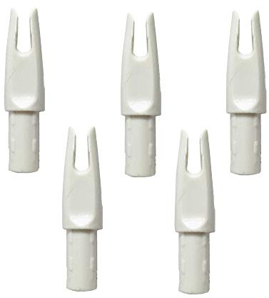 Zhan Yi Arrow Nocks 0.246 inch Inside Diameter Inserts 6.20mm 60 Pack for Archery Standard Size(0.244 to 0.246) Arrows (White)