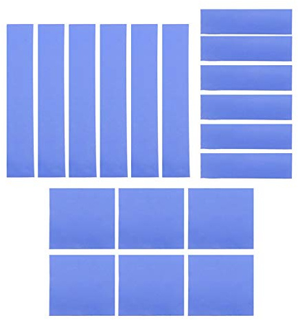 EMSea Assortiment de Tampons Thermiques Ensemble Tailles Assorties pour Refroidissement Conducteur Dissipateur Chaleur Processeur GPU