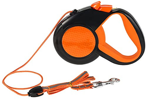 Hundeleine Rollleine Reflektierend 8M Hunde Hundeleine mit Anti-Rutsch Griff und Sicheres Bremssystem für kleine und große Hunde 10-30 kg (8m 30kg)