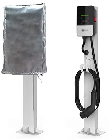 LOTHID Wallbox Techo de protección contra la intemperie para estación de carga de coche electrónico, cubierta impermeable al aire libre a prueba de polvo y lluvia (tipo de columna: 70 x 35 x 25 cm)