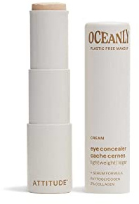 ATTITUDE Oceanly - Corrector en barra para debajo de los ojos, sin dióxido de titanio, verificado por EWG, maquillaje vegano, crema, 5.7 gramos