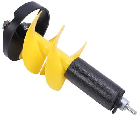 Hand-Eisbohrer, 8 Zoll Durchmesser, Nylon-Eisbohrer, 17,7 Zoll Schneckenbohrer für Eispfosten, Lochgräber, Eisfischen-Schnecke