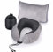 Cozyor Reiseset 2-teilig: Nackenkissen + Reisekissen & Reisedecke 2 in 1 mit Hülle - Ultraleicht & kompakt mit Rucksack-Clip und Kofferbefestigung, Flugzeugdecke 170x100 cm Nackenhörnchen