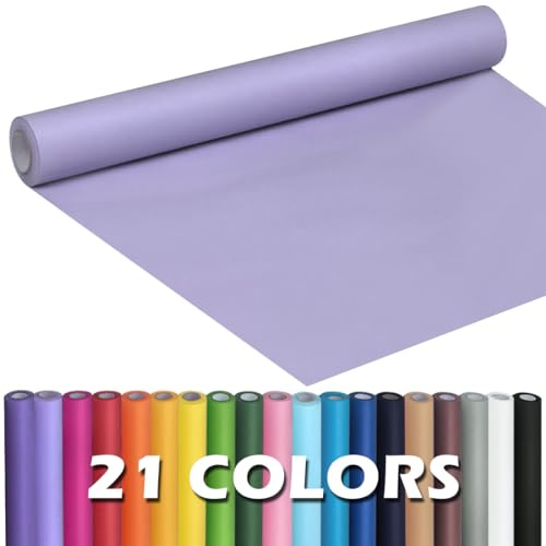 PerkHomy Light Purple Kraft Paper Roll 17.5 x 960 (80') for Gift Wrapping Bouquet Flower Art Painting Craft Writing Packaging Shipping 80GSM 55LB (Light Purple, 17.5 x 80')