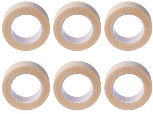 6 Rollen Micropore Tape,Flexibles Hautband,Atmungsaktives Nasenband,Nose Tape,Nasentape,Klebeband Wimpernverlängerung,Mikroporen Band,Wasserfest Tape Hautfarben,1.25 * 910CM