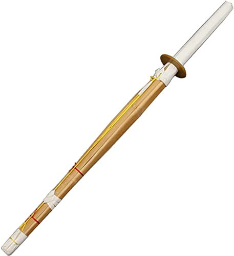 BKAYOLOF Kendo Practice Wooden Sword, Espada de bambú y Espada de Madera, Bokken, Dos Espadas, Entrenamiento para Adultos y Entrenamiento de Combate para niños-1PC||80CM