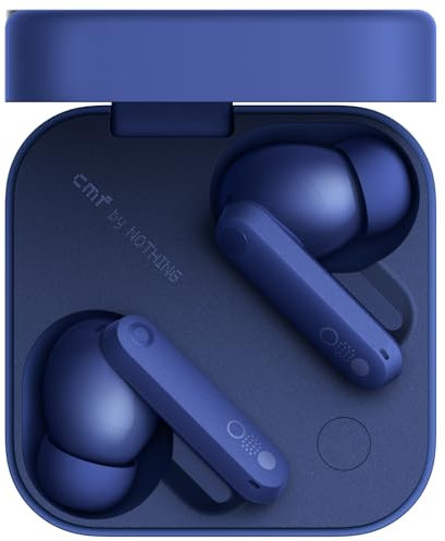 CMF by Nothing Buds Pro 2 Auriculares inalámbricos con Sonido HiFi, 50 dB Cancelación Activa de Ruido híbrida, 6 micrófonos HD y Efecto Audio Espacial, 2025 - Azul