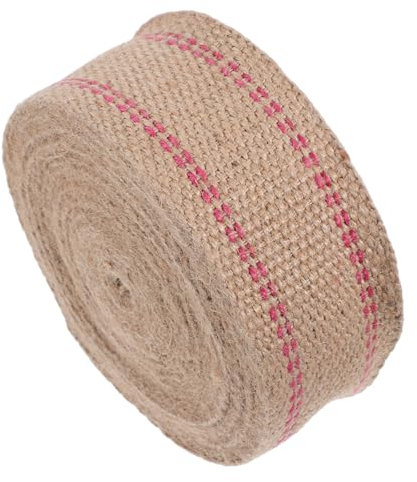 Gadpiparty Cinta De Yute Resistente Con Rayas Rojas Para Tejer Sillas Manualidades y Bricolaje Para Jardín Con Material Para Decoración De Jardín y Cuidado De Plantas