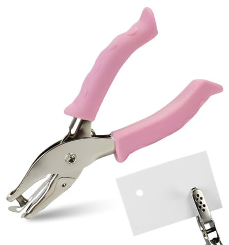 CEJAS 1 Pezzo Punzone Singolo 6 mm, 8 Fogli Foro di Perforazione,Pinze per Punzonatura,Perforatore Foro Tonda,per Mestieri Etichette Regalo Carta Scrapbooking DIY Craft