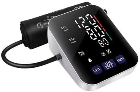 Blutdruckmessgerät V8 Ultra – Next-Gen Präzisionssensor für klinisch genaue Messungen，Blutdruckmessgerät mit verstellbarer Manschette, LED-Display,für zu Hause und unterwegs