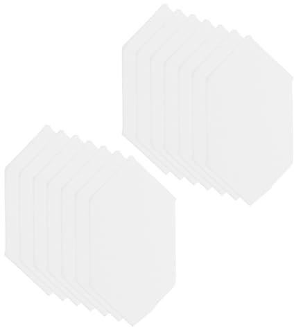 TOVINANNA Plantillas Hexagonales de Papel de Corte para Patchwork y Acolchado, 300 Piezas para Proyectos y Costura